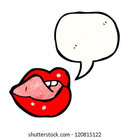 caricatura de labios sexys