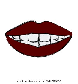 Sexy lips cartoon