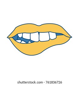 Sexy lips cartoon