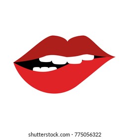 Sexy lips cartoon