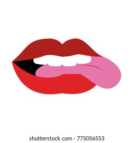Sexy lips cartoon