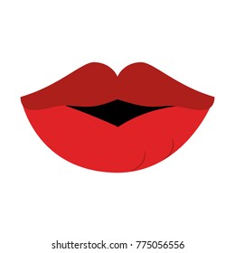 Sexy lips cartoon