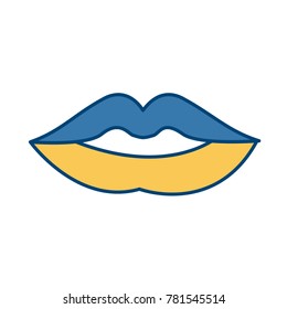 Sexy lips cartoon