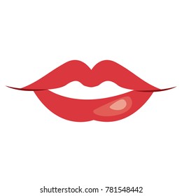 Sexy lips cartoon