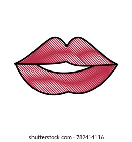 Sexy lips cartoon