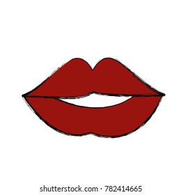 Sexy lips cartoon