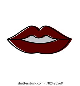 Sexy lips cartoon