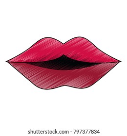 Sexy lips cartoon
