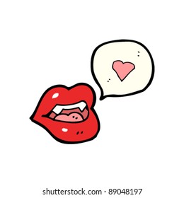 caricatura de labios sexys