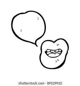 caricatura de labios sexys