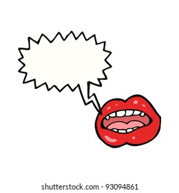 caricatura de labios sexys