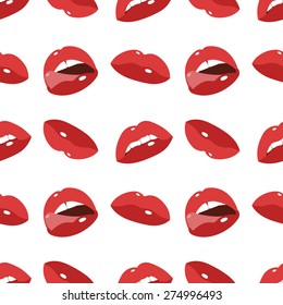 Sexy lips seamless background