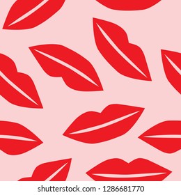 sexy lips seamless pattern