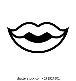 Sexy Lips Vector Icon