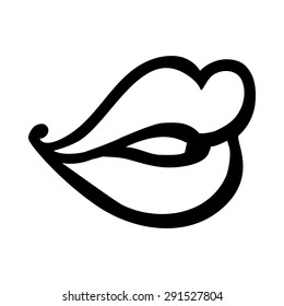 Sexy Lips Vector Icon