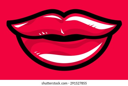 Sexy Lips Vector Icon