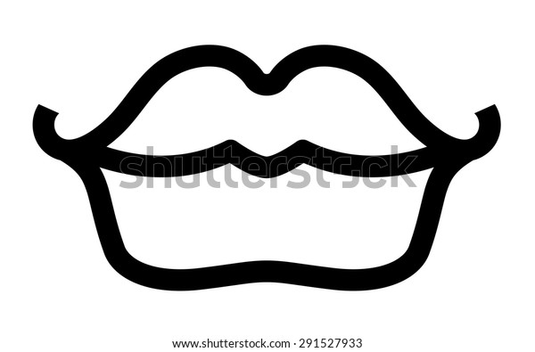 Sexy Lips Vector Icon Stock Vector Royalty Free 291527933 Shutterstock