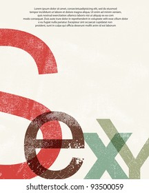  Sexy .Old print background