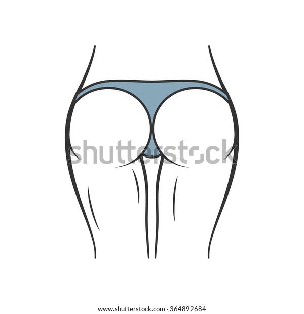 Sexy Panties Icon Vector Women Ass Stock Vector Royalty Free 364892684