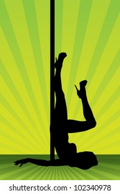 Sexy pole dancer