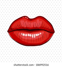 sexy red lips