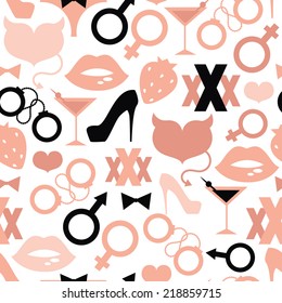 sexy seamless texture, vector illustration