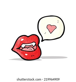labios de dibujos animados de vampiros sexy