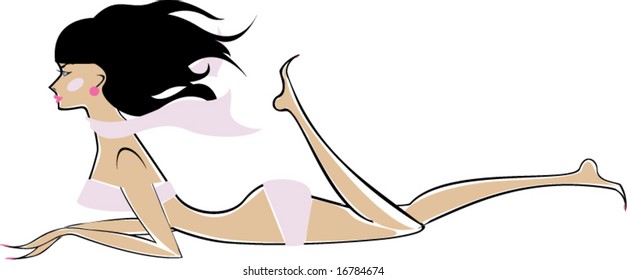 Sexy vector girl