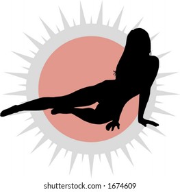 Sexy Woman Laying Stock Vector Royalty Free Shutterstock