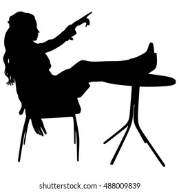 sexy woman on the chair