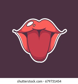 Mouth And Tongue Images, Stock Photos & Vectors | Shutterstock