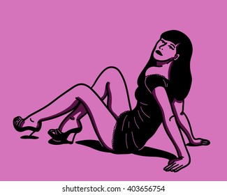 Sexy woman posing