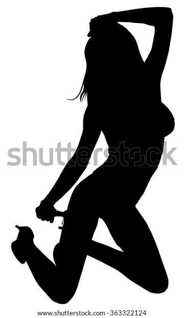 Sexy Woman Silhouette Stock Vector Royalty Free 363322124 8987