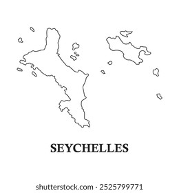 Seychelles country map icon vector symbol design