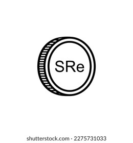 Seychelles Currency Symbol, Seychellois Rupee Icon, SCR Sign. Vector Illustration