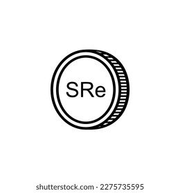 Seychelles Currency Symbol, Seychellois Rupee Icon, SCR Sign. Vector Illustration