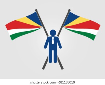 Seychelles Emblem Businessman