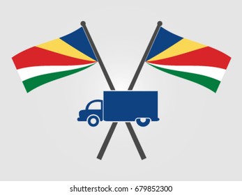 Seychelles Emblem Delivery Truck