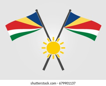 Seychelles Emblem Sun Tropical Weather