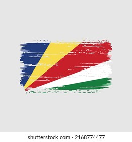 Seychelles Flag Brush. National Flag