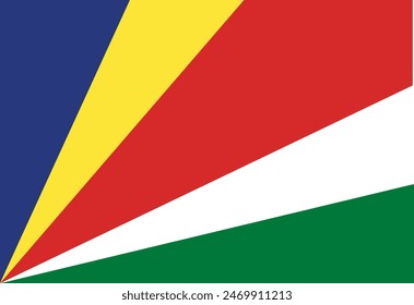 Seychellen Flagge Illustrator Länderflaggen