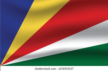 Seychelles flag. Simple vector Sweden flag