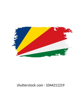 Seychelles flag, vector illustration