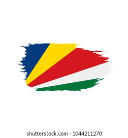Seychelles flag, vector illustration