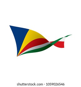 Seychelles flag, vector illustration