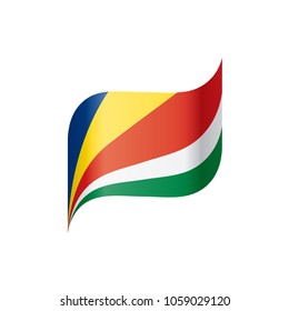 Seychelles flag, vector illustration