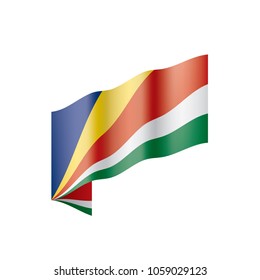 Seychelles flag, vector illustration