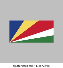 Seychelles flag vector illustration in high quality for ui and ux, website or mobile application