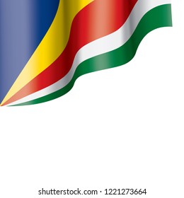 Seychelles flag, vector illustration on a white background