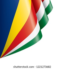 Seychelles flag, vector illustration on a white background